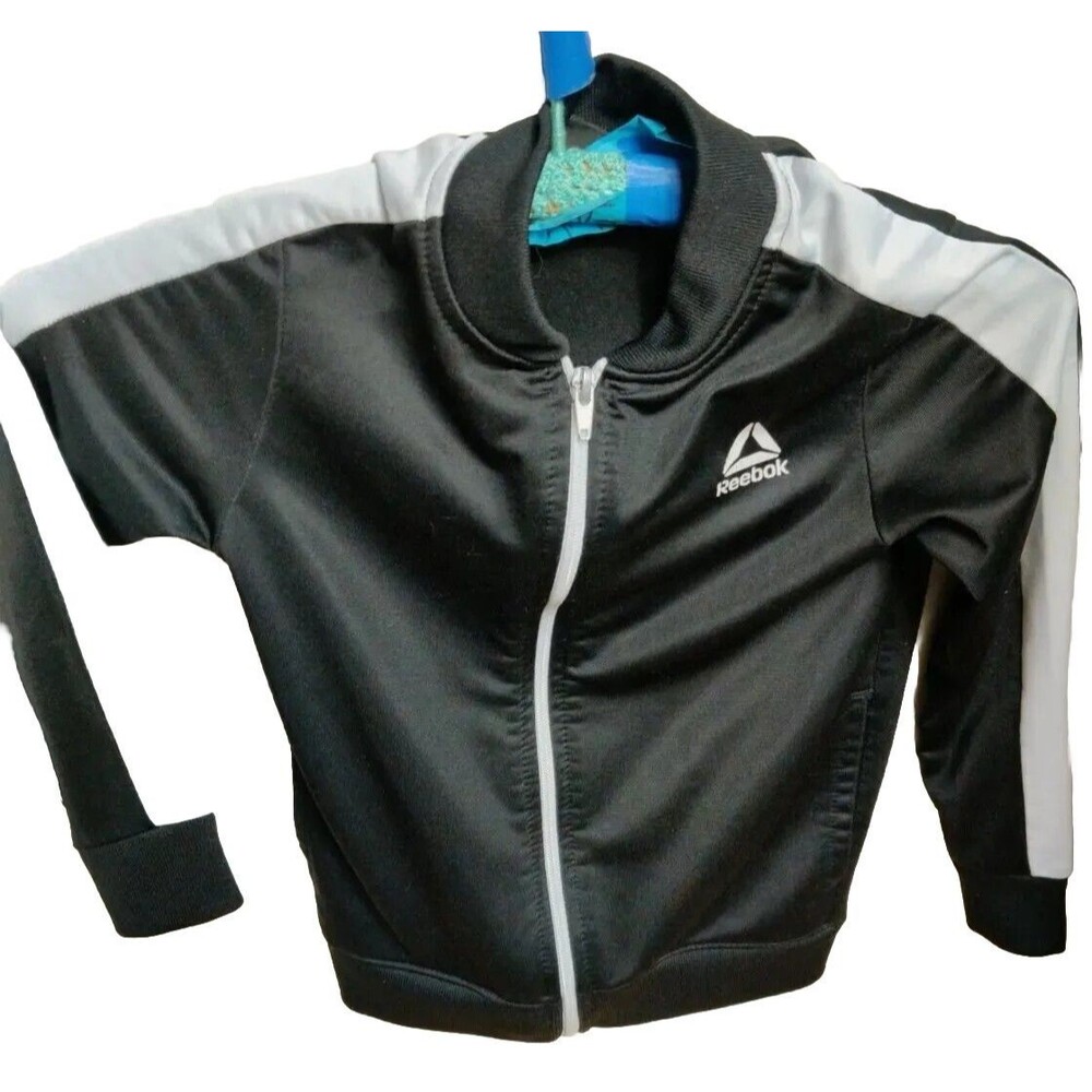 Reebok (Y-5) Linear Logo Humble Black Track Jacket  Preowned Size 5